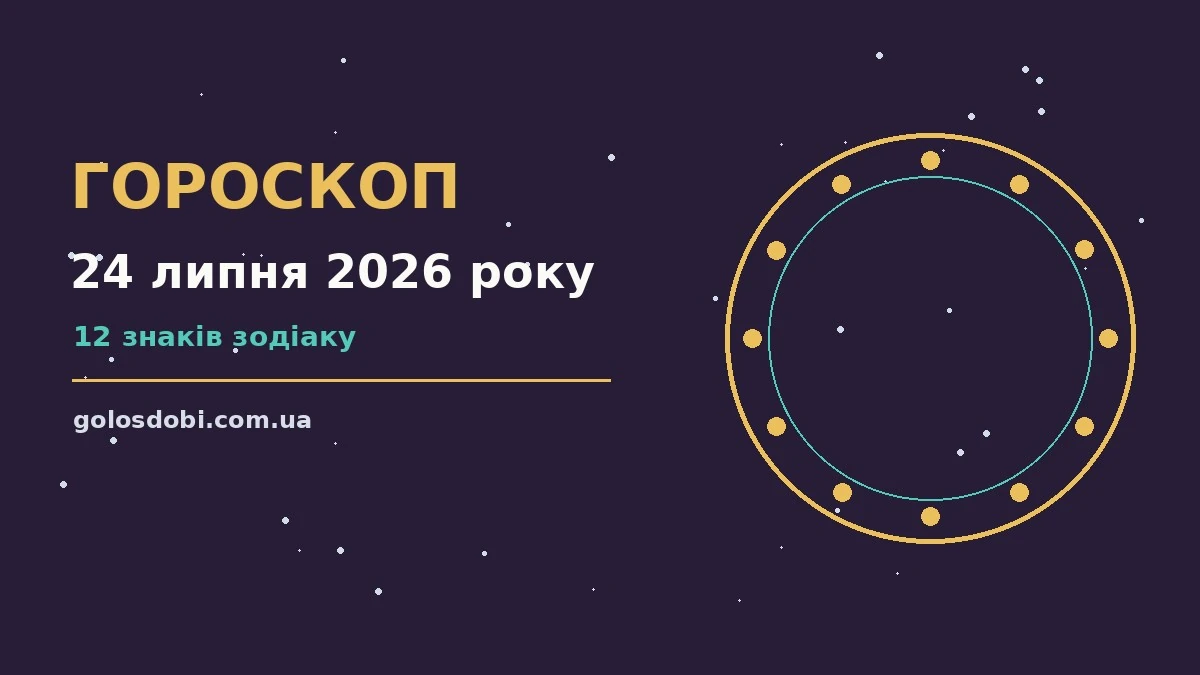 Гороскоп на 24 липня 2026 року: прогноз для всіх знаків про шанси та застереження