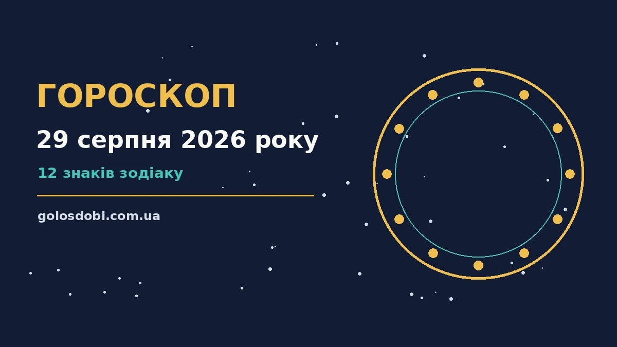 Гороскоп на 29 серпня 2026 року: прогноз для всіх знаків про шанси та застереження