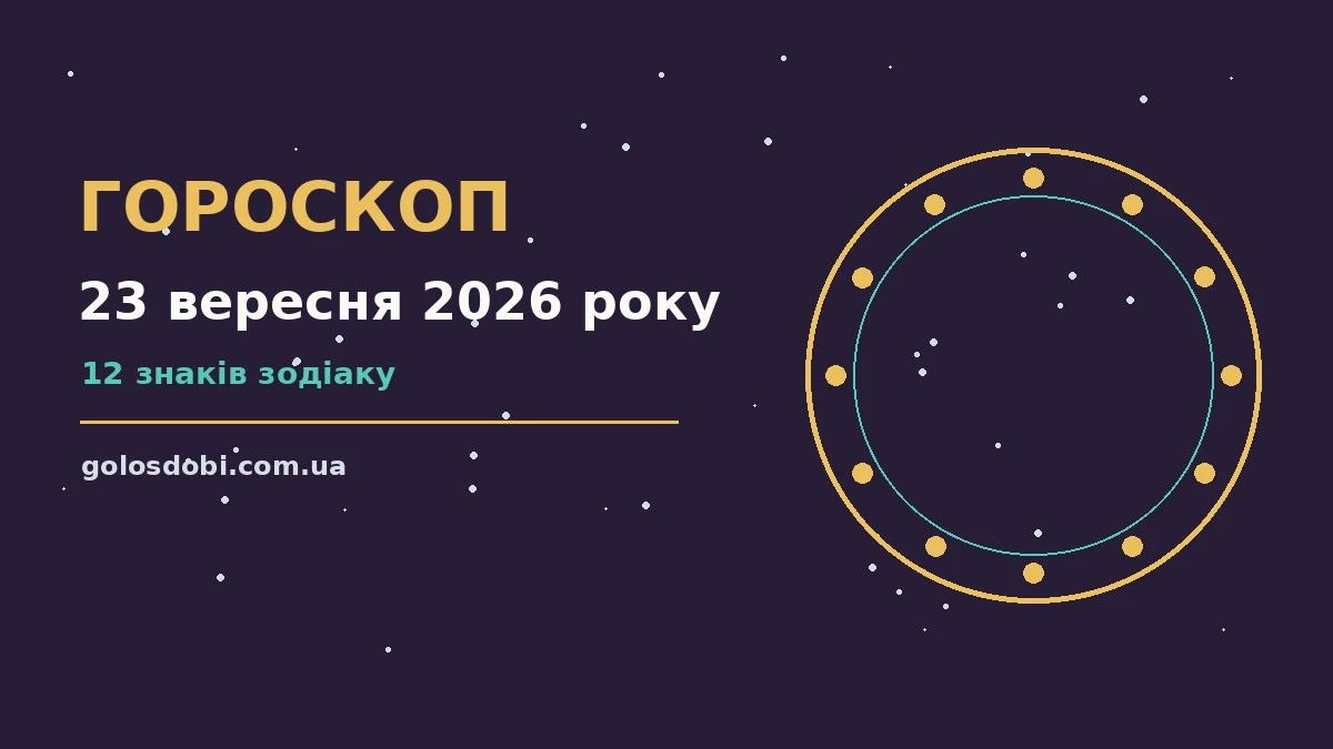 Гороскоп на 23 вересня 2026 року: прогноз для всіх знаків про шанси та застереження