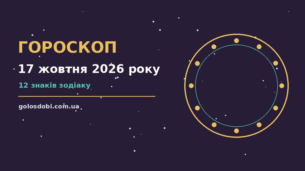 Гороскоп на 17 жовтня 2026 року: прогноз для всіх знаків про шанси та застереження