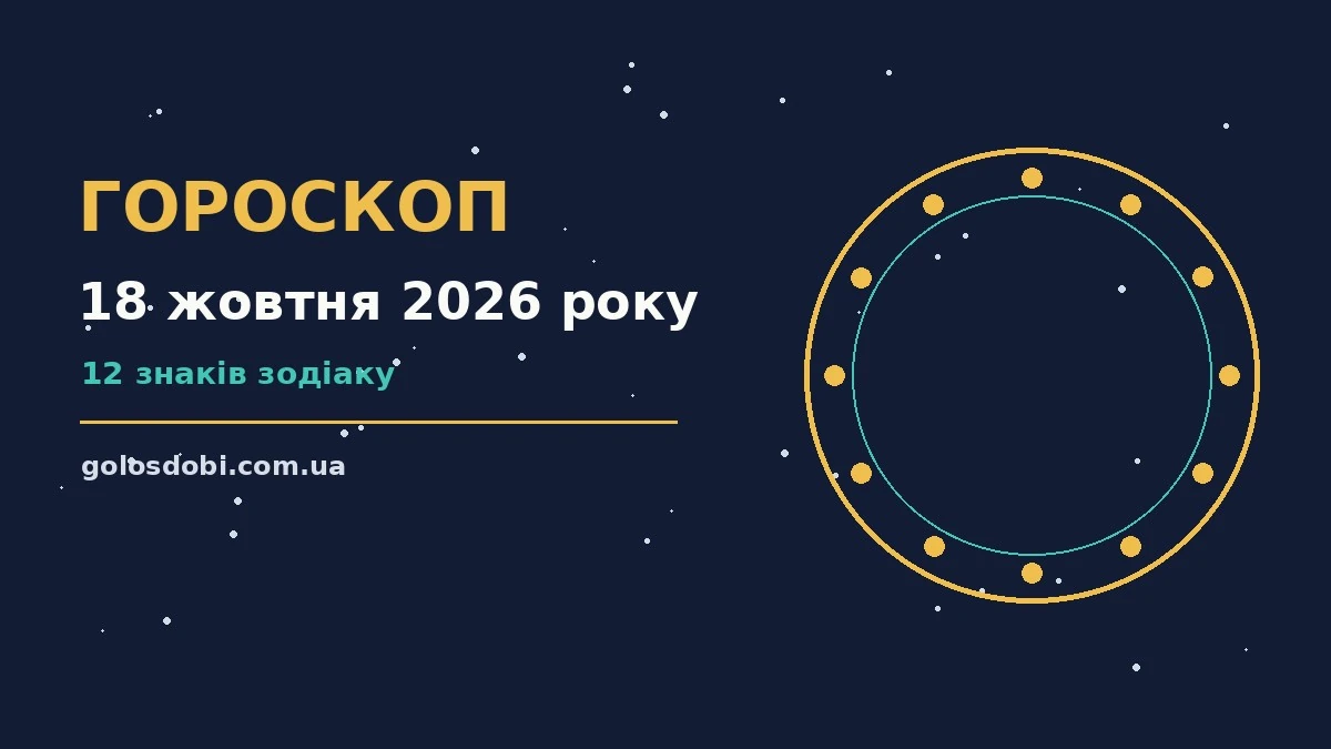 Гороскоп на 18 жовтня 2026 року: прогноз для всіх знаків про шанси та застереження