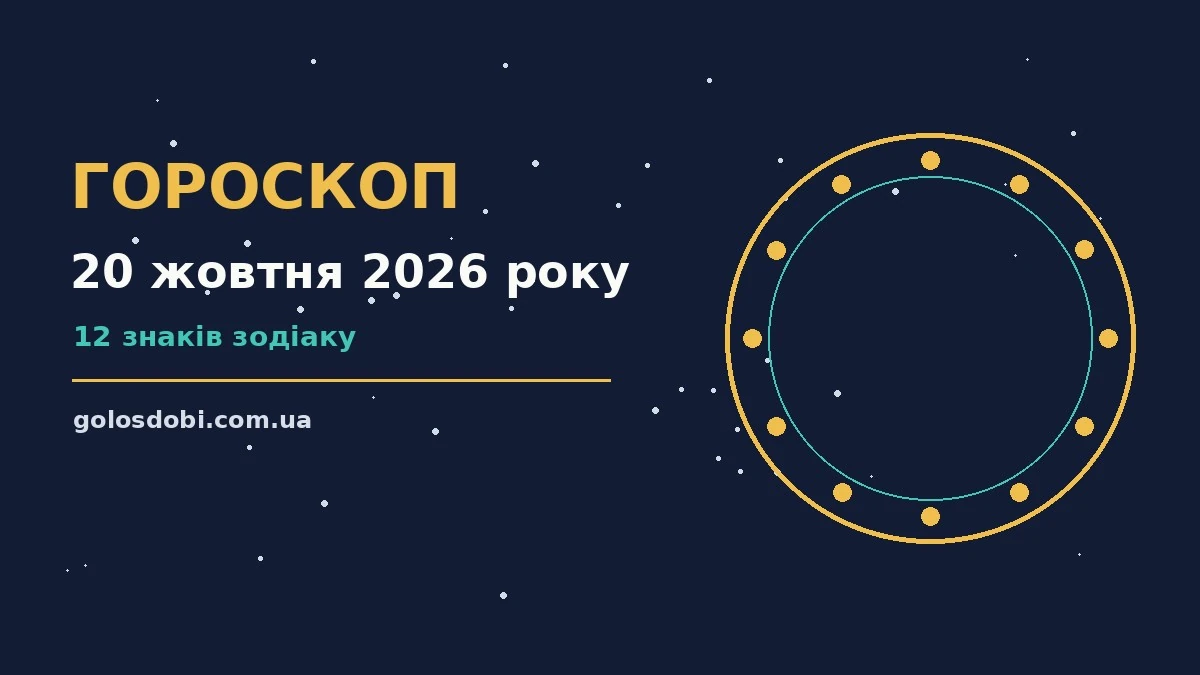 Гороскоп на 20 жовтня 2026 року: прогноз для всіх знаків про шанси та застереження