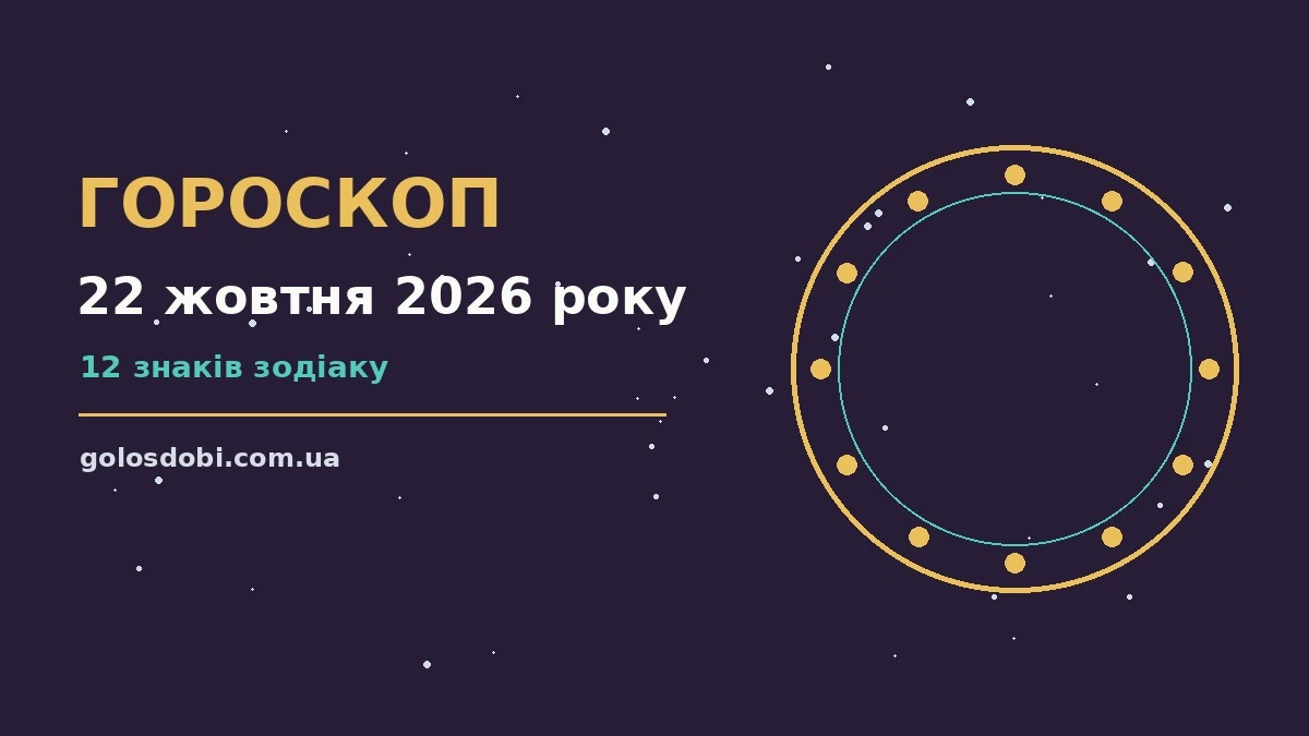 Гороскоп на 22 жовтня 2026 року: прогноз для всіх знаків про шанси та застереження