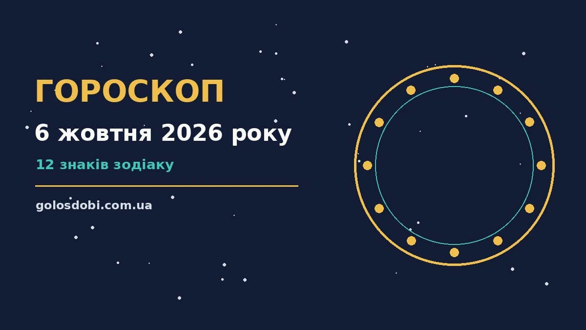 Гороскоп на 6 жовтня 2026 року: прогноз для всіх знаків про шанси та застереження