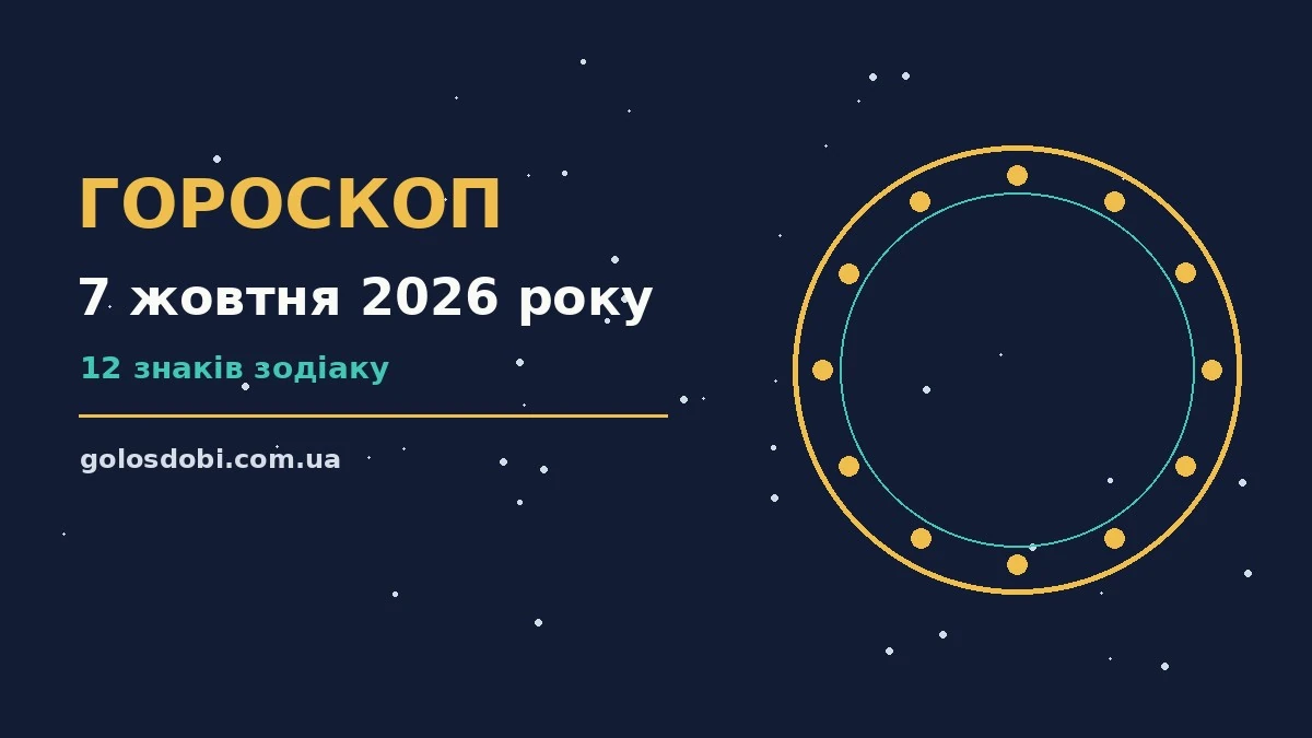 Гороскоп на 7 жовтня 2026 року: прогноз для всіх знаків про шанси та застереження
